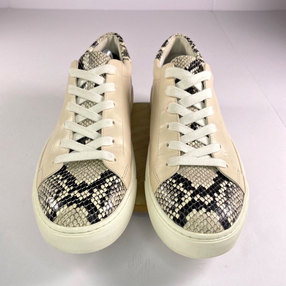 Veronica Beard Bibi Python Sneaker Womens 9.5 Ivo… - image 2